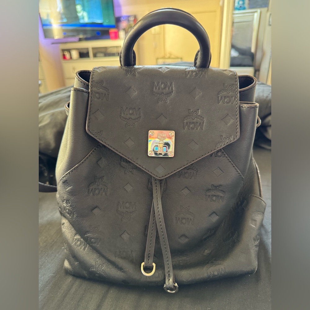 MCM Visetos Small Essential Backpack